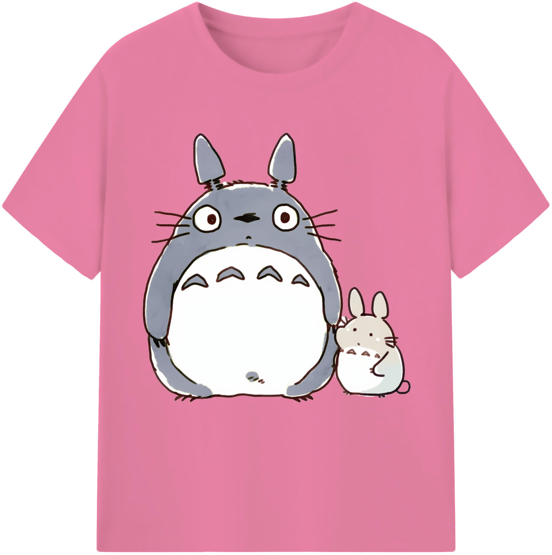 （画像用） となりのトトロ 草壁メイ 草壁サツキ My Neighbor Totoro Satsuki Kusakabe Mei Kusakabe 綿100％半袖Tシャツ（フロントプリント）